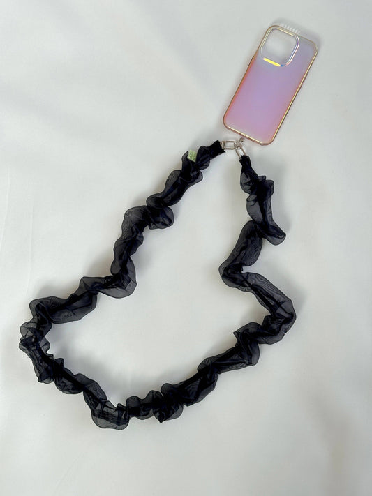Room Shop: Organza Phone Strap - Black
