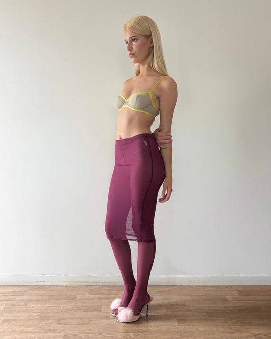 Leonie Mauchant: Skirted Tights - Purple