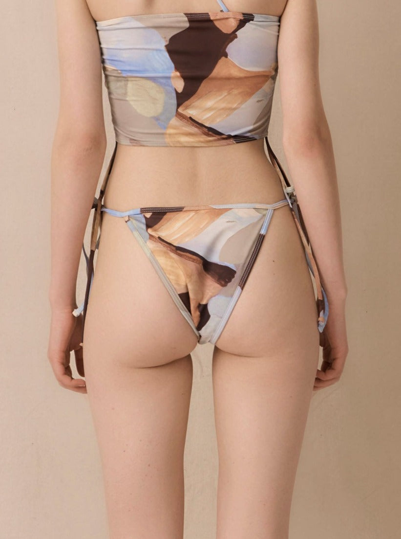 Hakea: Beam Tie Bikini Bottom - Mirador Print