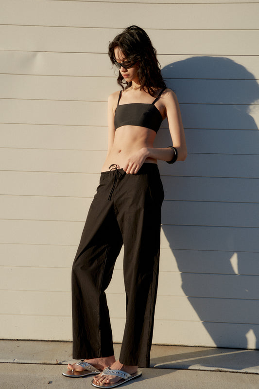Hakea: Organic Cotton Beach Pant - Black