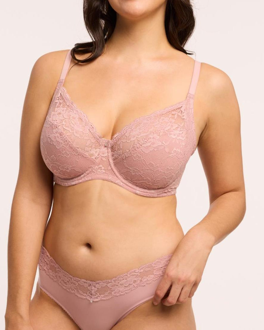 Montelle: Muse Full Cup Lace Bra - E-H Cups Only