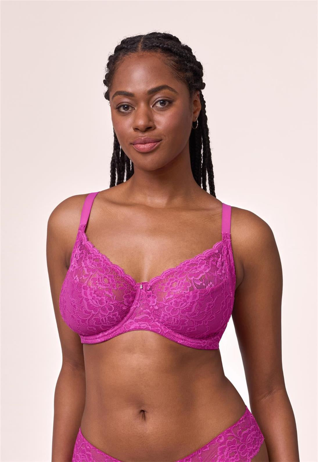 Montelle: Muse Full Cup Lace Bra - E-H Cups Only