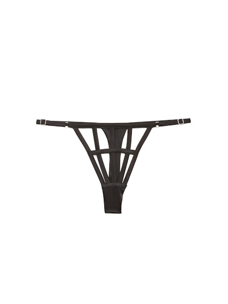 Fleur du Mal: Caged Thong - Black