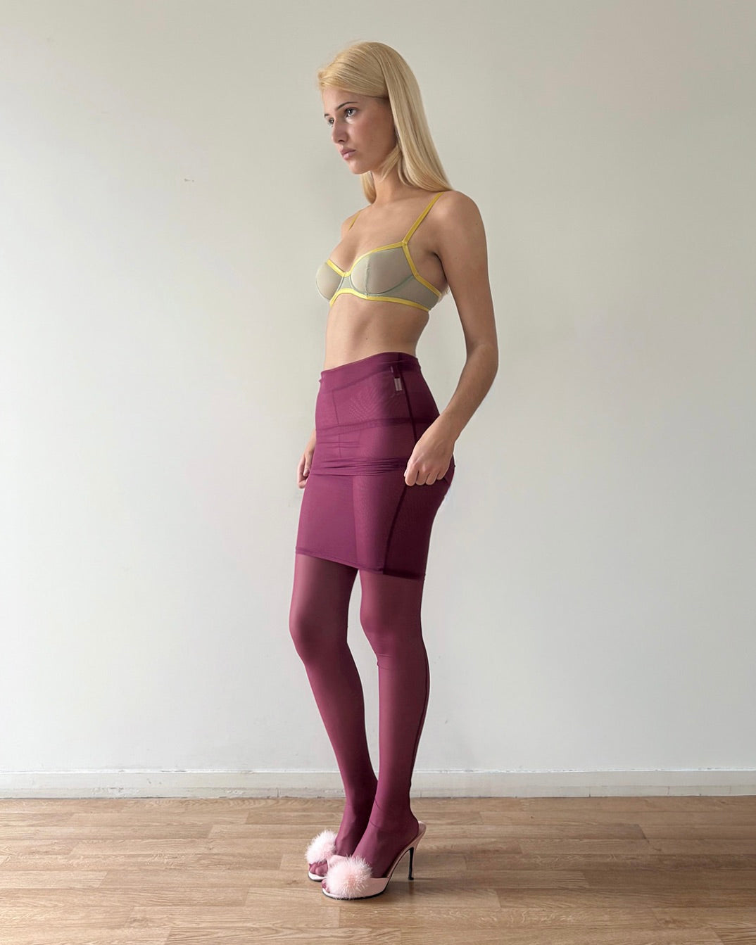 Leonie Mauchant: Skirted Tights - Purple