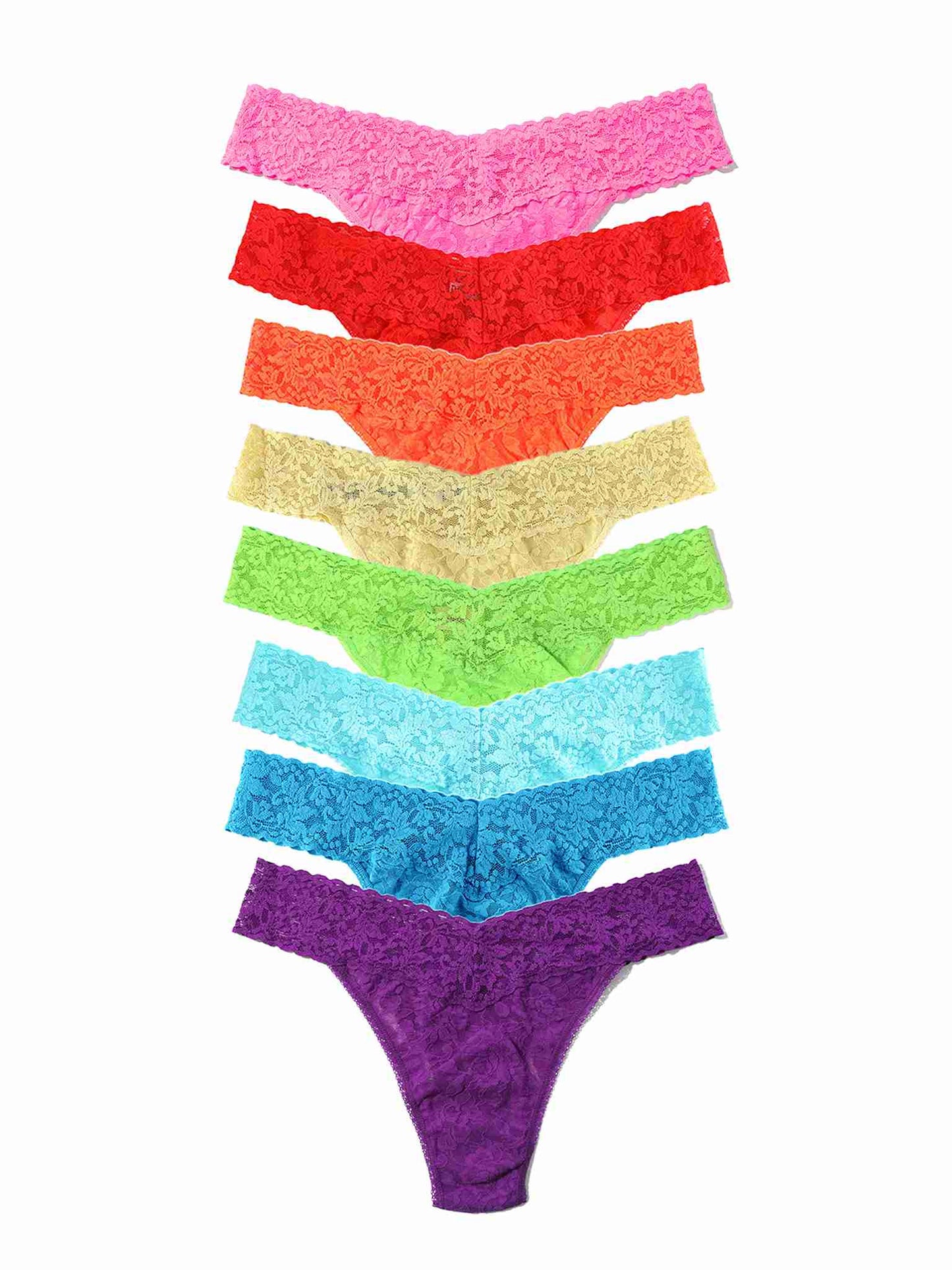 Hanky Panky: Original Rise Lace Thong - Fashion Colors