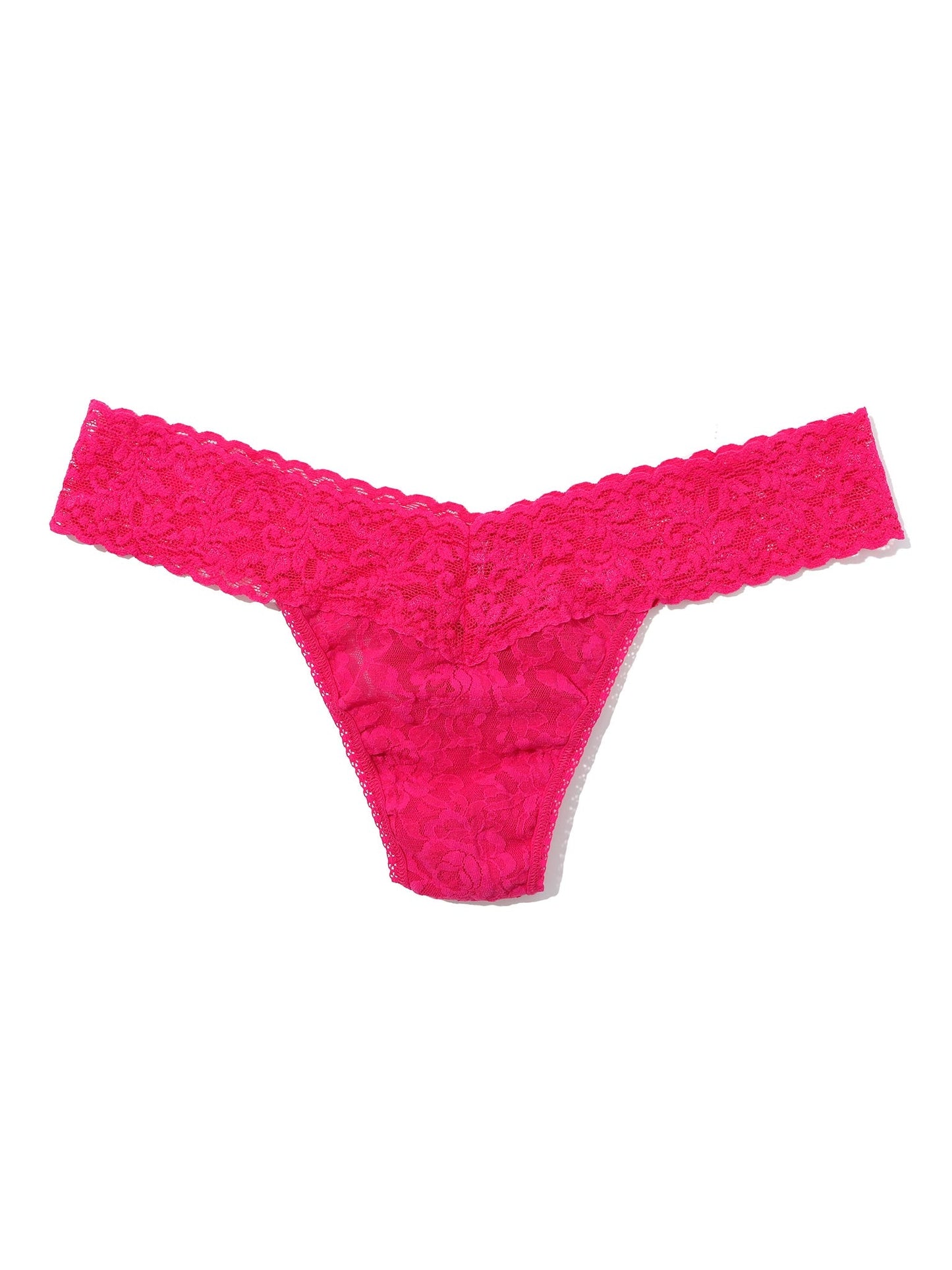 Hanky Panky: Low Rise Lace Thong - Fashion Colors