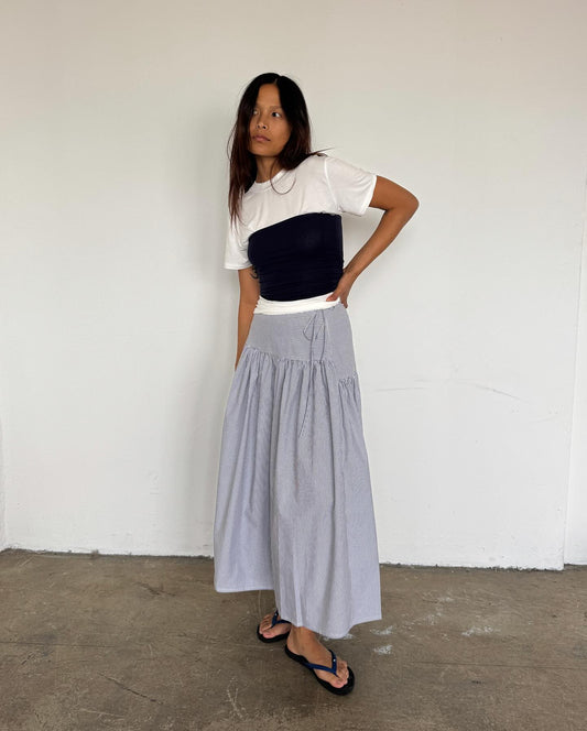 Kye Intimates: Recline Bamboo Strapless Tube Top - Navy