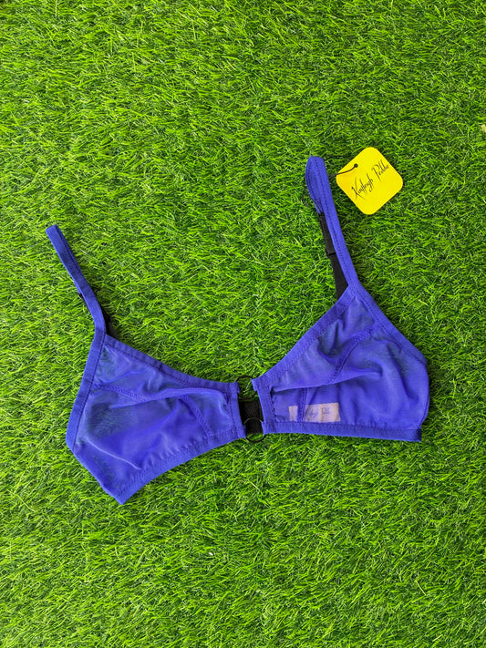 Kayleigh Peddie: Evan Mesh Bra with Rings - Violet