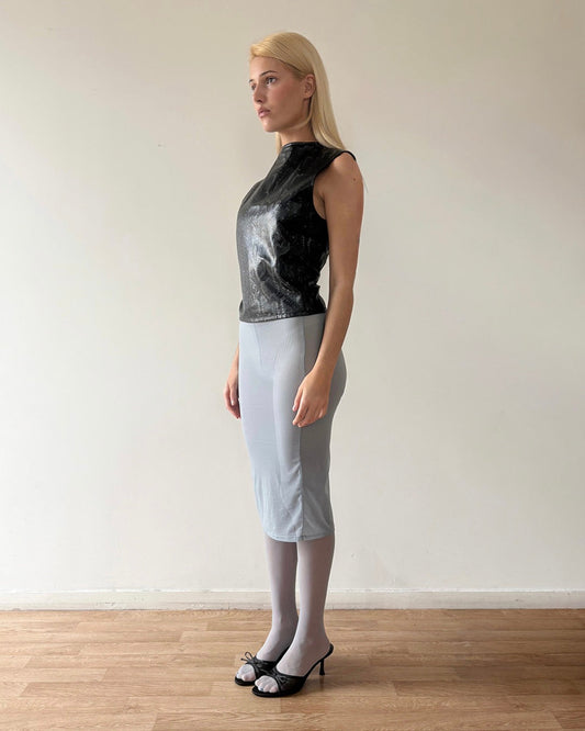 Leonie Mauchant: Skirted Tights - Blue