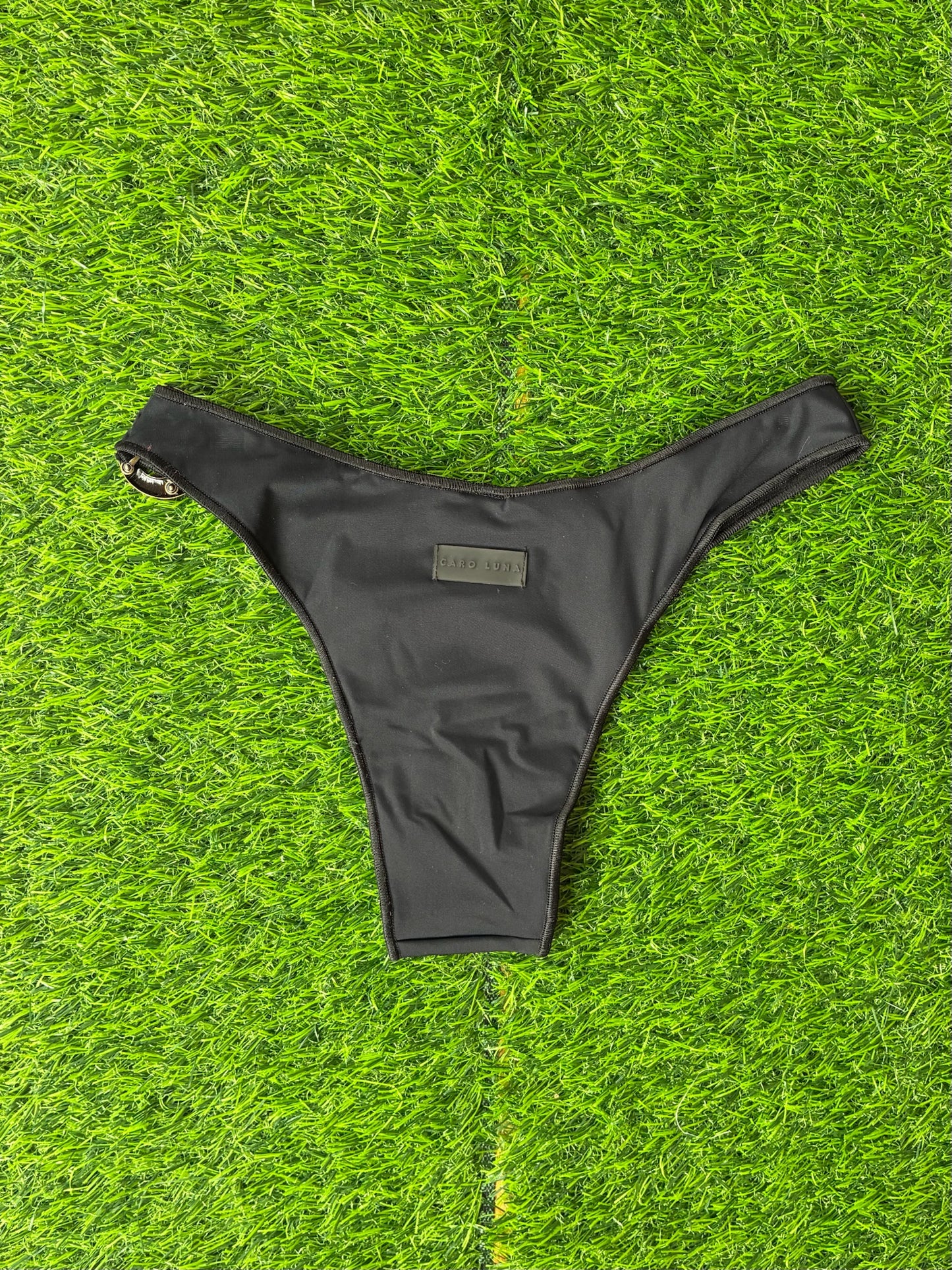 Caro Luna: Gio Seamless Bikini Bottom - Black