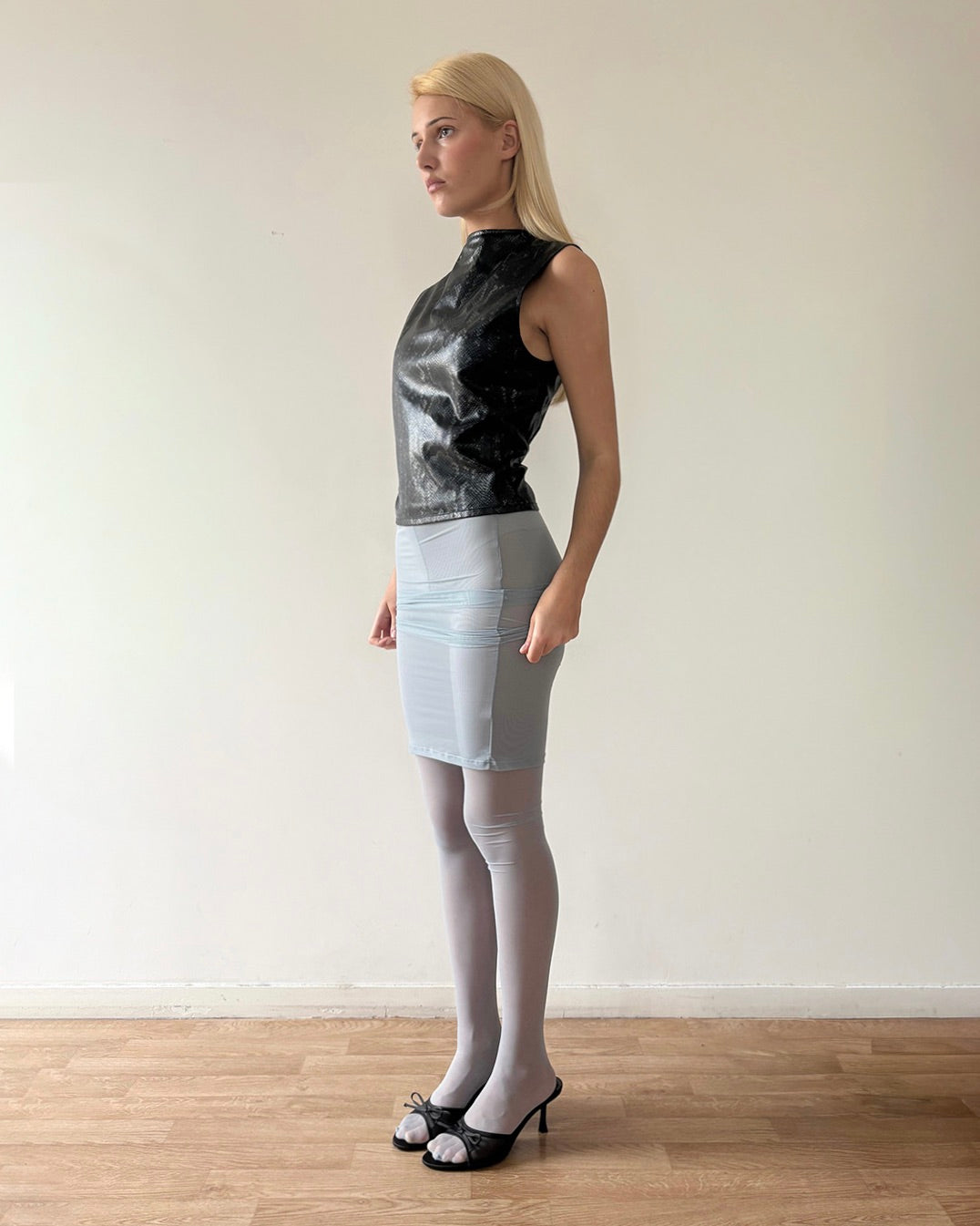 Leonie Mauchant: Skirted Tights - Blue