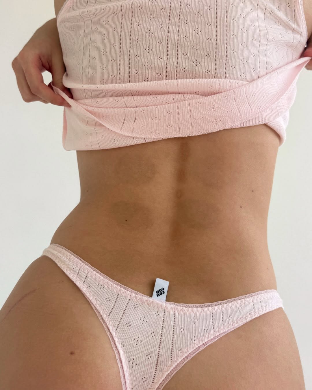 Cou Cou Intimates: The Thong - Baby Pink