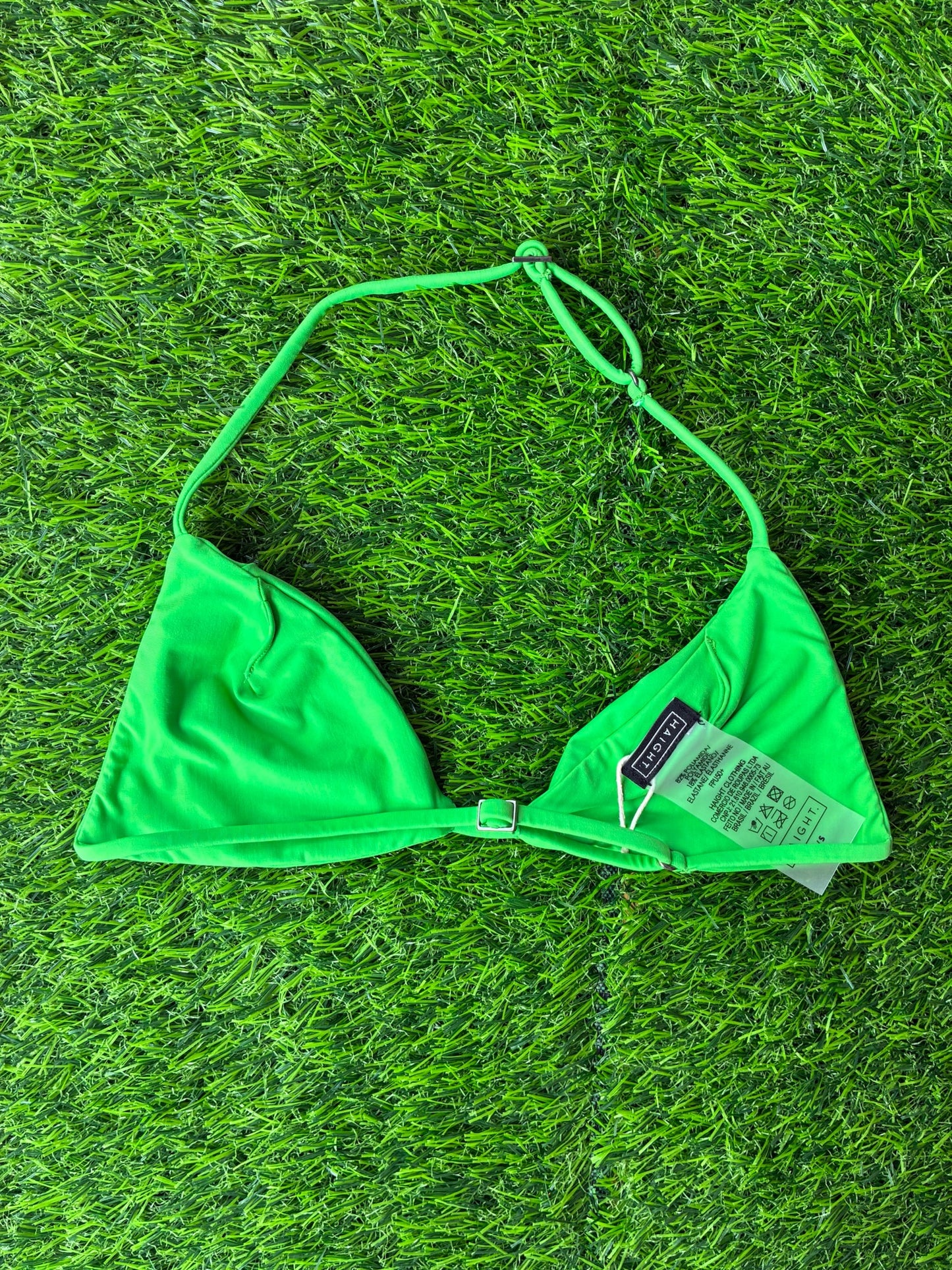 Haight: Vica Halter Bikini Top - Rapture Green