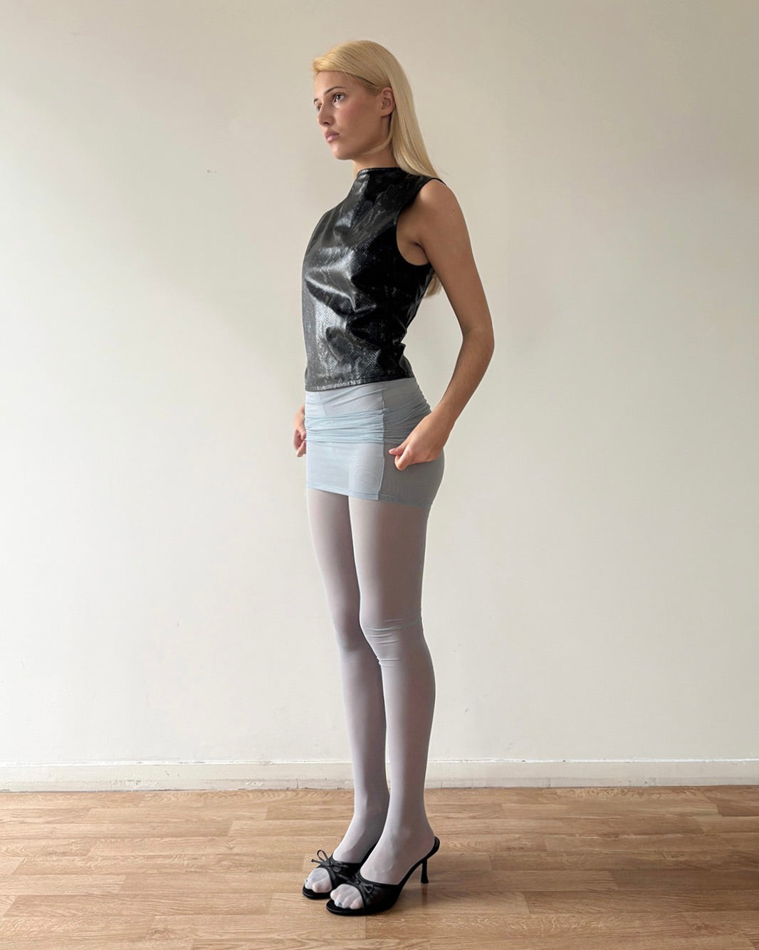 Leonie Mauchant: Skirted Tights - Blue
