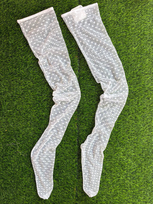 Only Hearts: Coucou Lola Over the Knee Socks - White