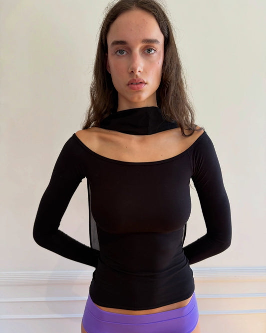 Belle Anna: Sombra Top - Black