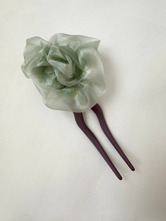 Room Shop: Rose Hair Pin - Sage