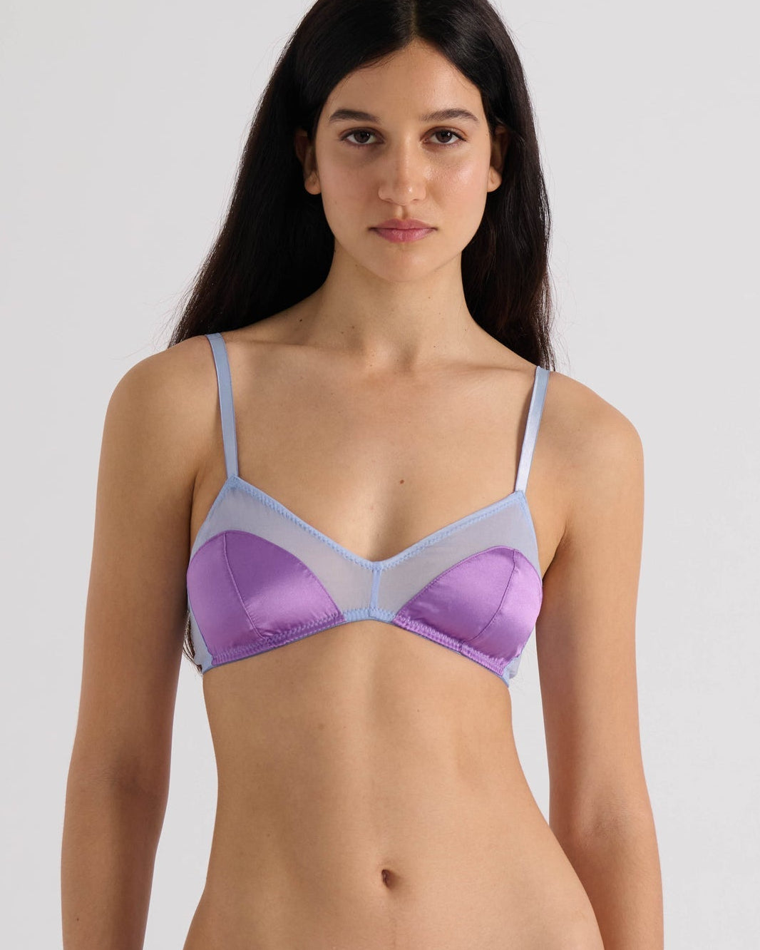 Araks: Beatrice Silk Wireless Bralette - Viola