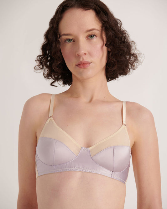 Araks: Willow Silk Wireless Bralette - Tulle