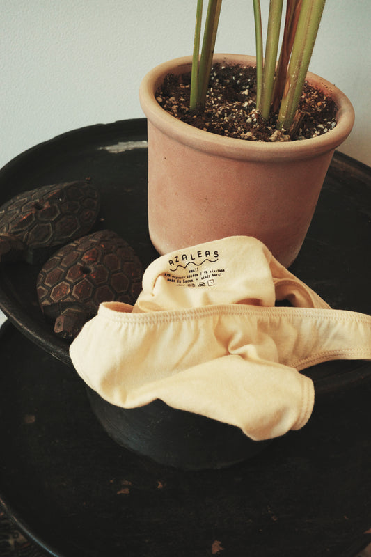 Azaleas: Esul Organic Cotton Thong - Sand