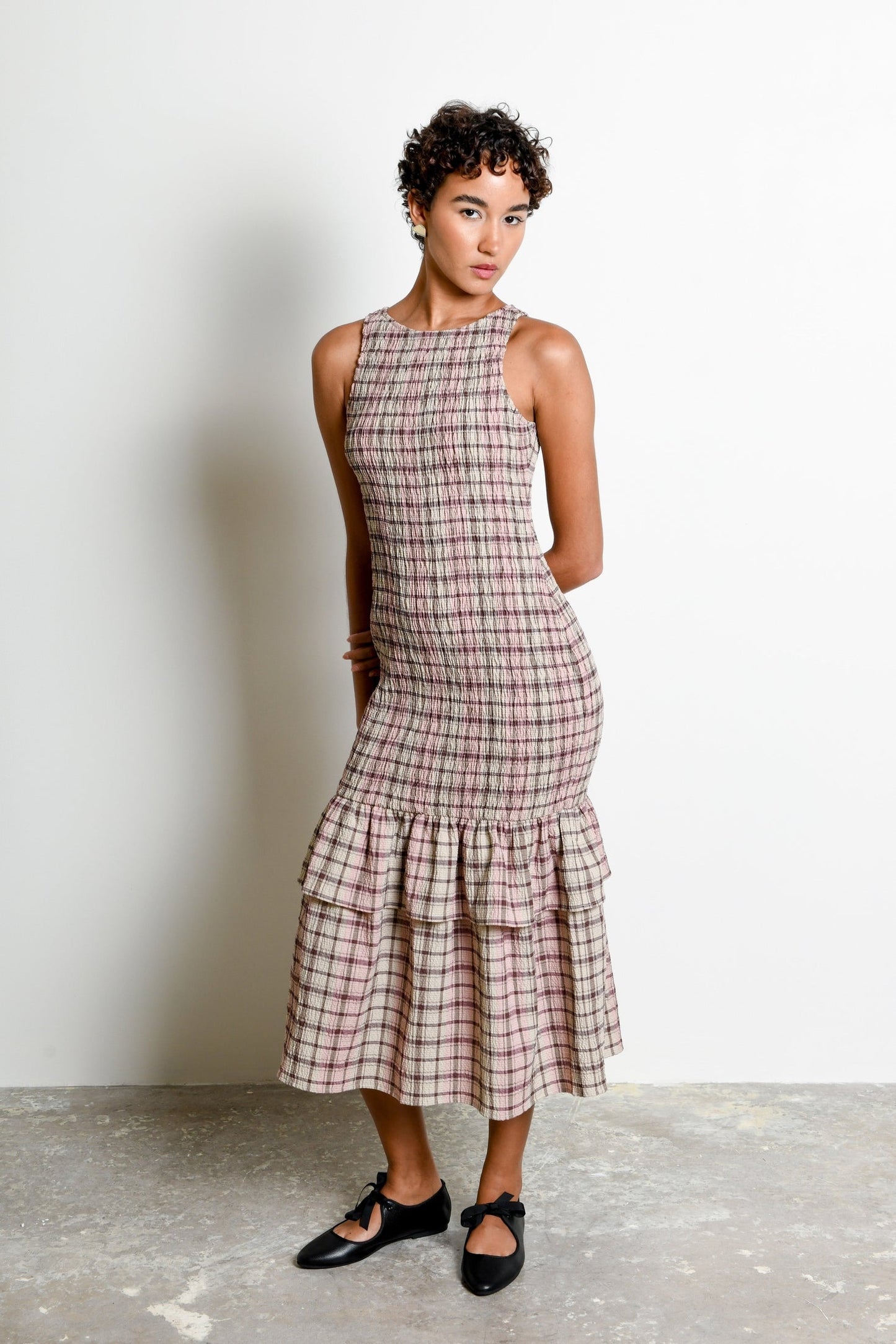 Untitled in Motion: Annie Dress - Petal Plaid