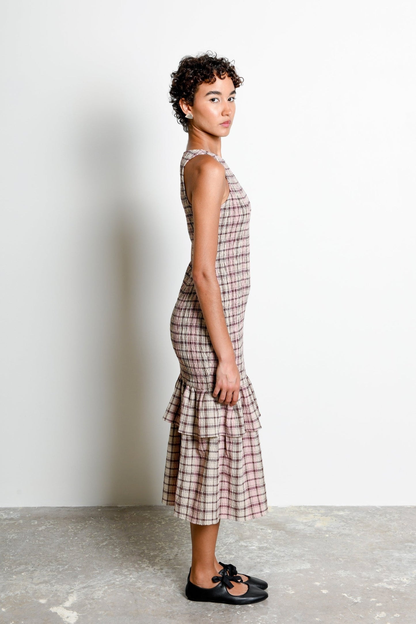 Untitled in Motion: Annie Dress - Petal Plaid