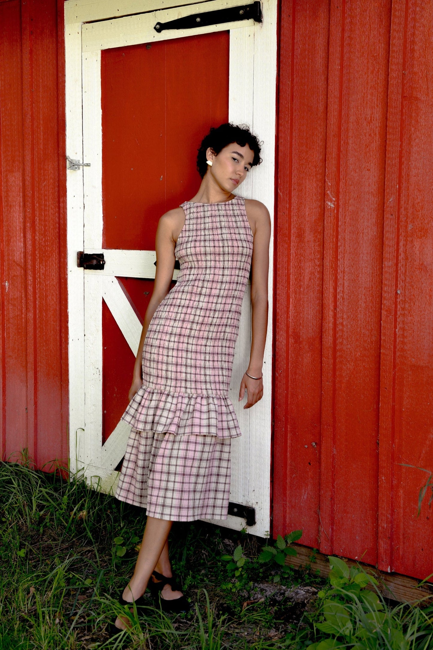 Untitled in Motion: Annie Dress - Petal Plaid