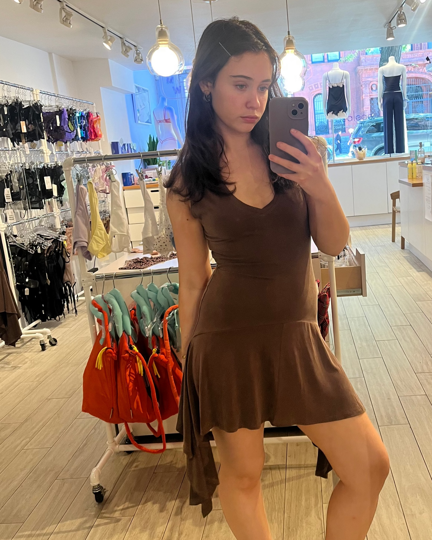 Belle Anna: Park Dress - Brown