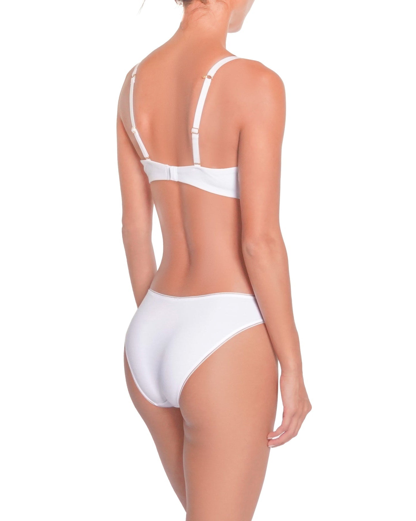 Huit: Biotiful Organic Cotton Underwire Bra - White