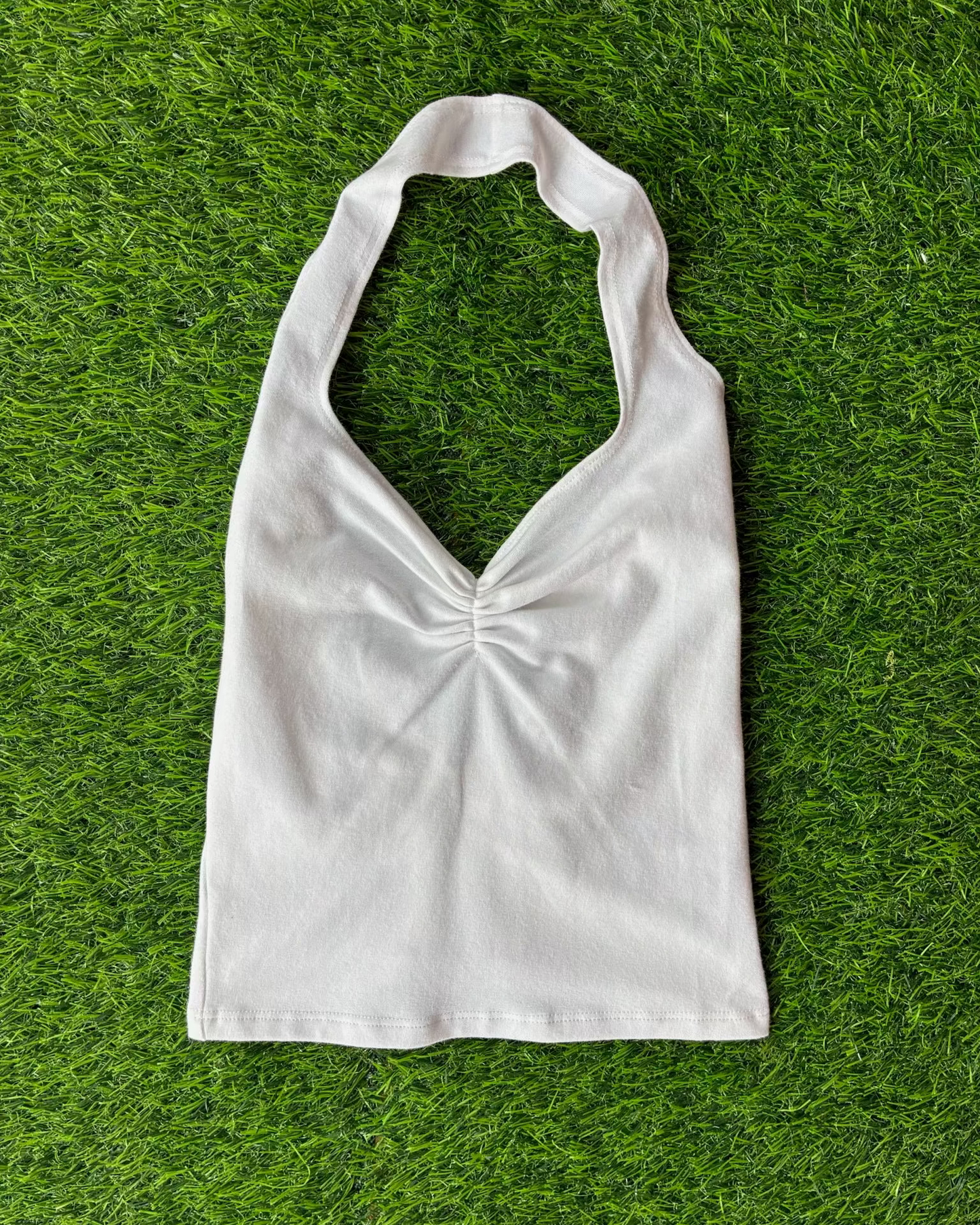 Gil Rodriguez: Corazon Halter Top - White