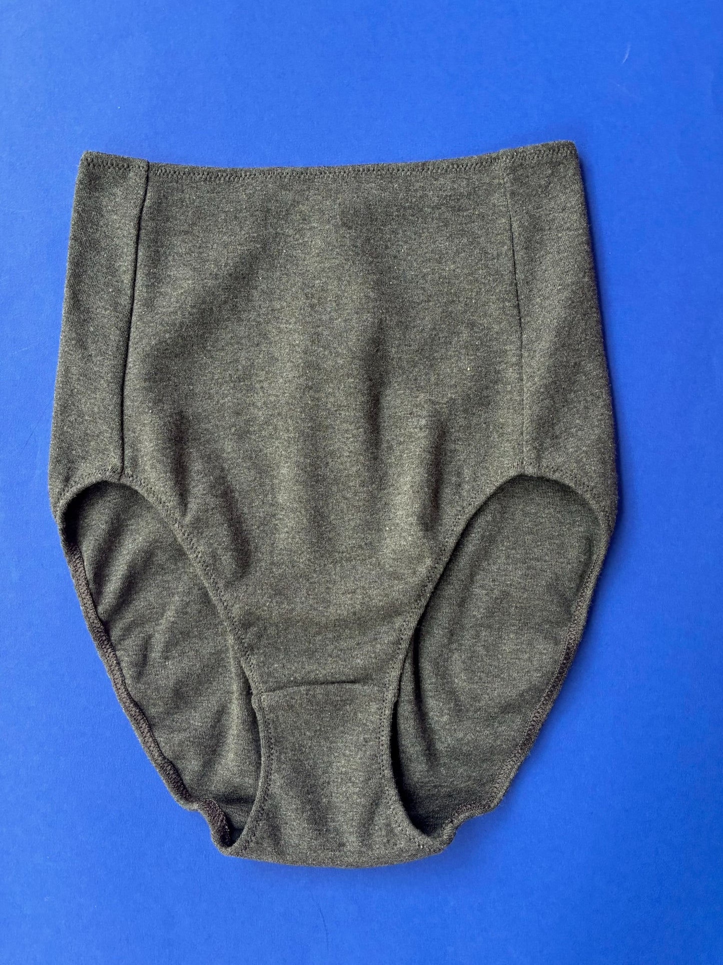 L'ANGÉLIQUE: High-Waisted Wool Cotton Culotte Panty - Charcoal