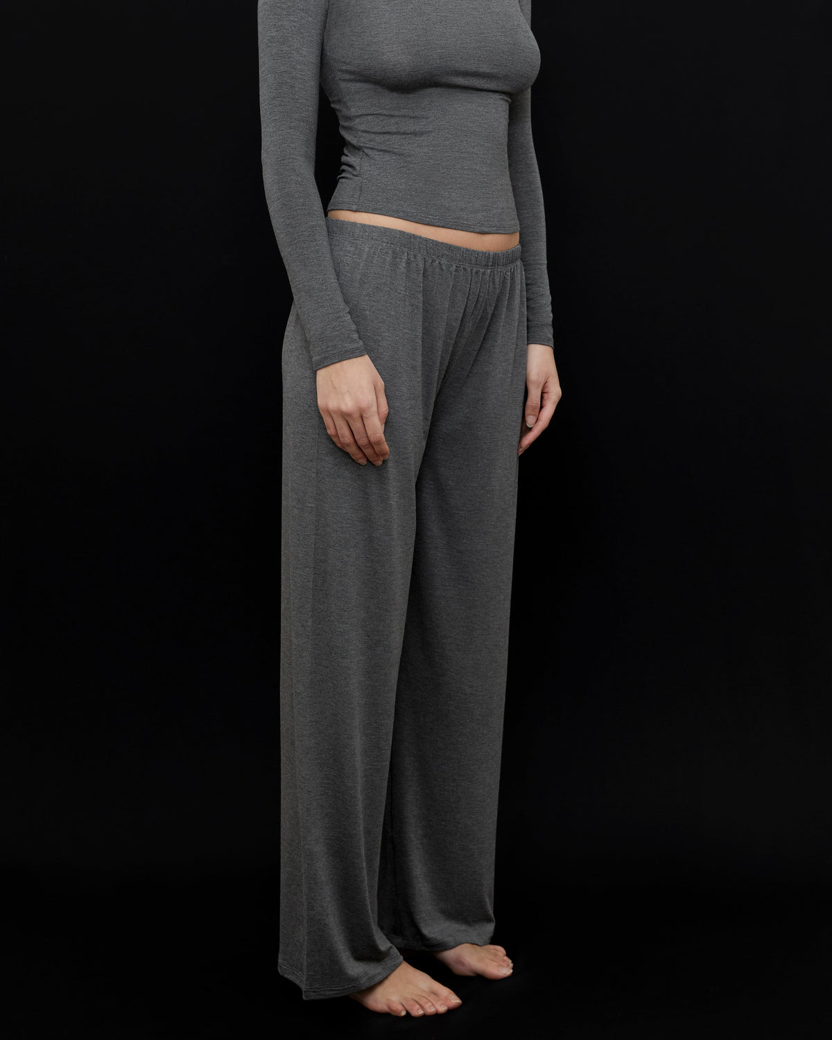 Kye Intimates: Recline Bamboo Pant - Charcoal