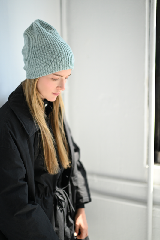 8.6.4: Cashmere Beanie Hat - Dew
