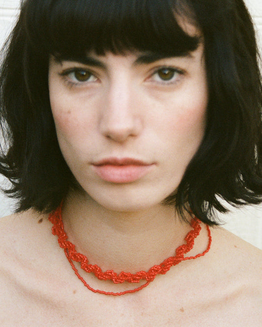 Jacob: Essa Necklace - Red