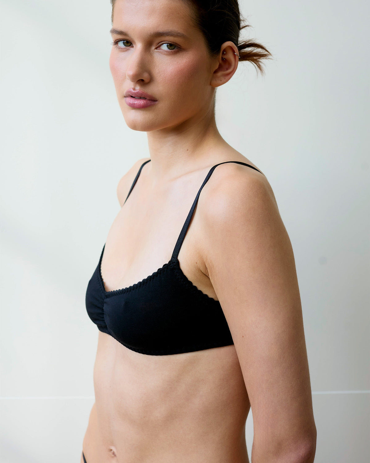 Sensual Tension: Estelle Organic Cotton Bralette - Black