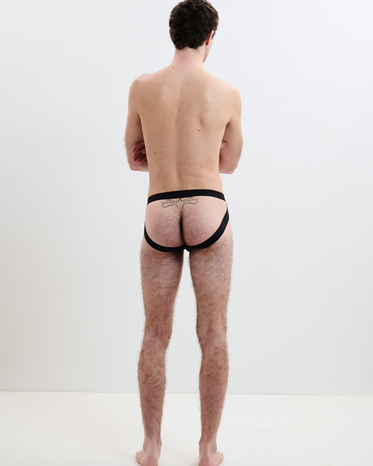 Full Of Desire: Louis Lace Jockstrap - Black