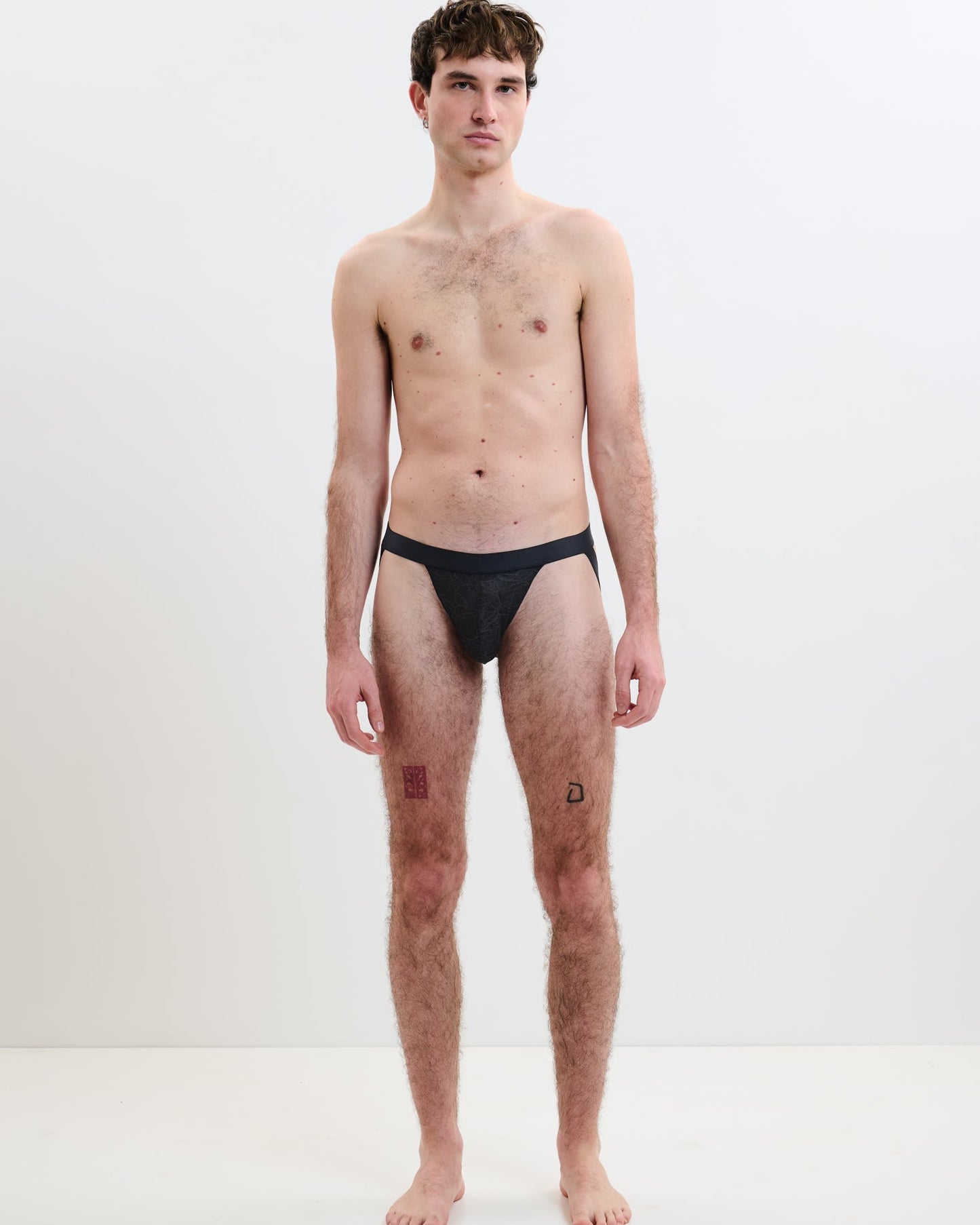 Full Of Desire: Louis Lace Jockstrap - Black