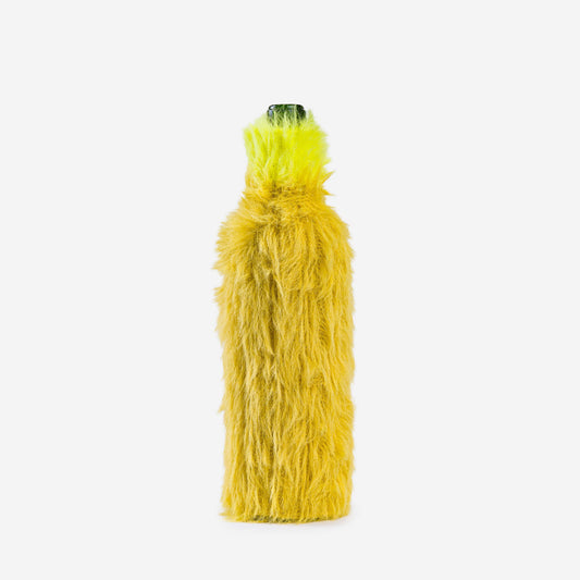 Verloop: Faux Fur Bottle Sleeve - Golden Olive