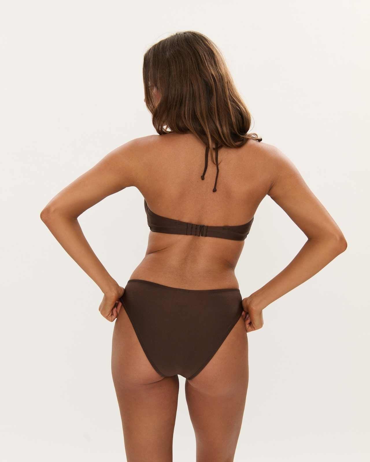 RAQ: 90's Bikini Brief Bottom - Hot Chocolate Shimmer