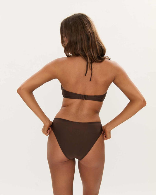 RAQ: 90's Bikini Brief Bottom - Hot Chocolate Shimmer