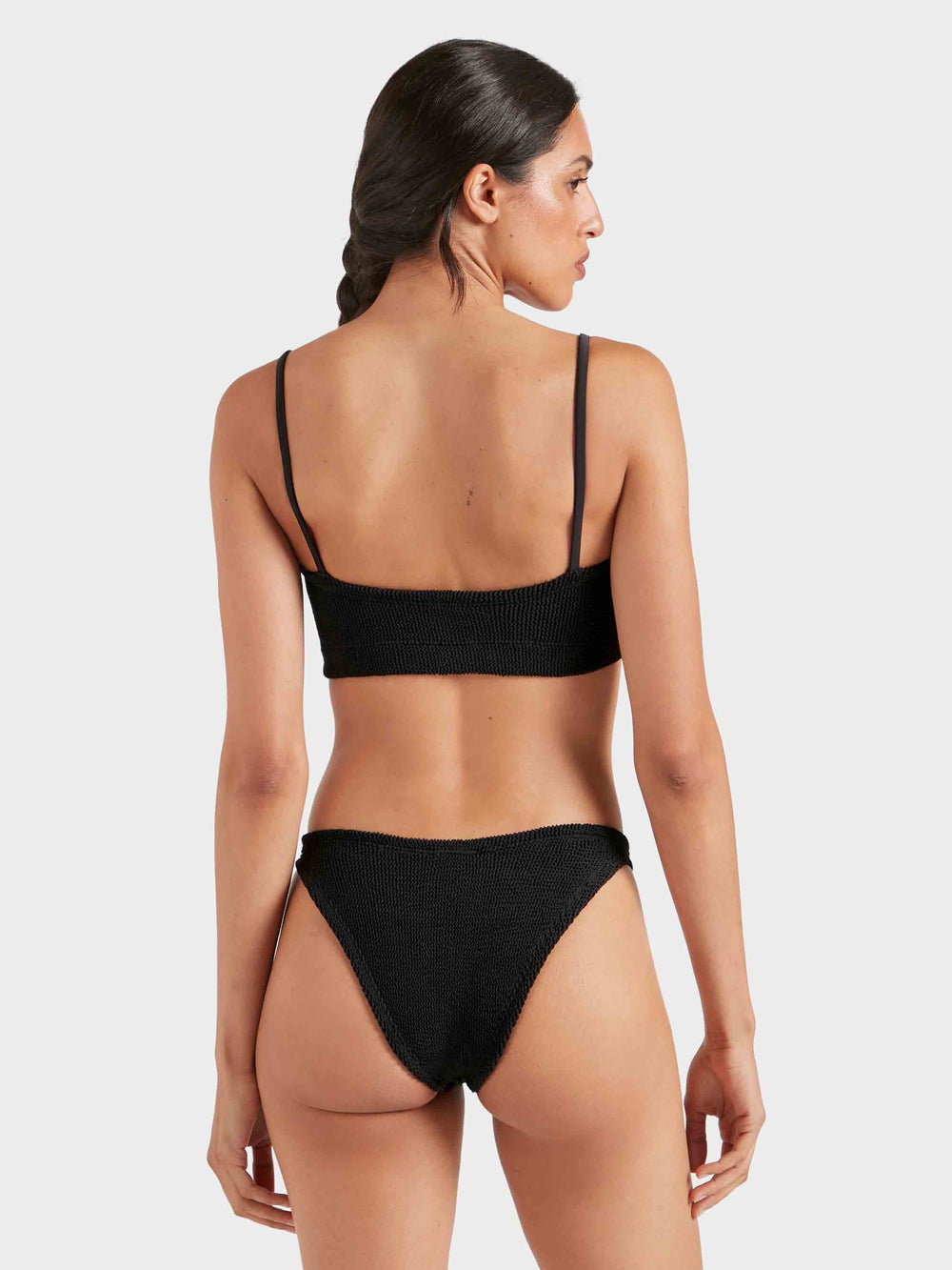 Hunza G: Gigi Straps Bikini Set - Black