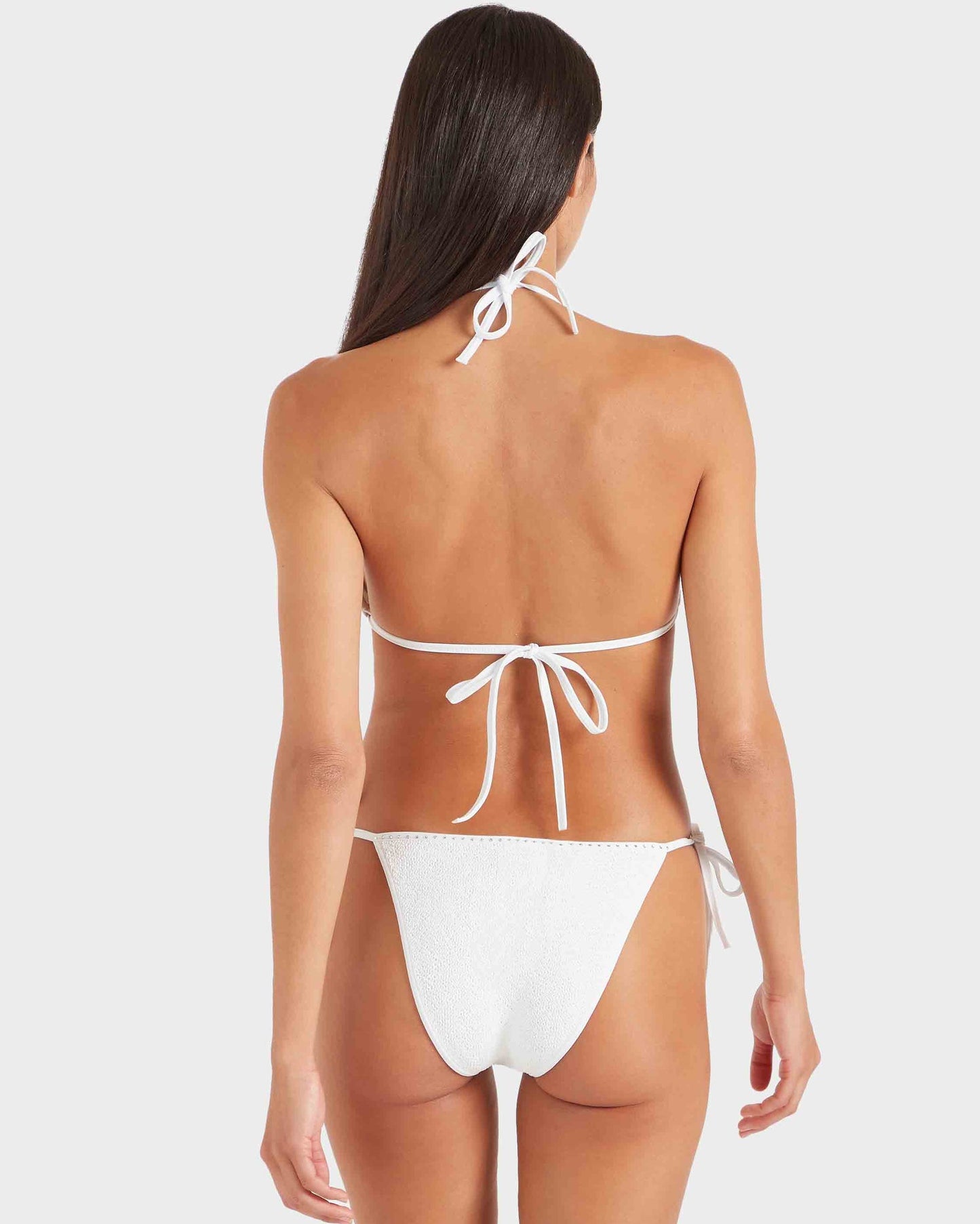Hunza G: Gina Studded Bikini Set - White
