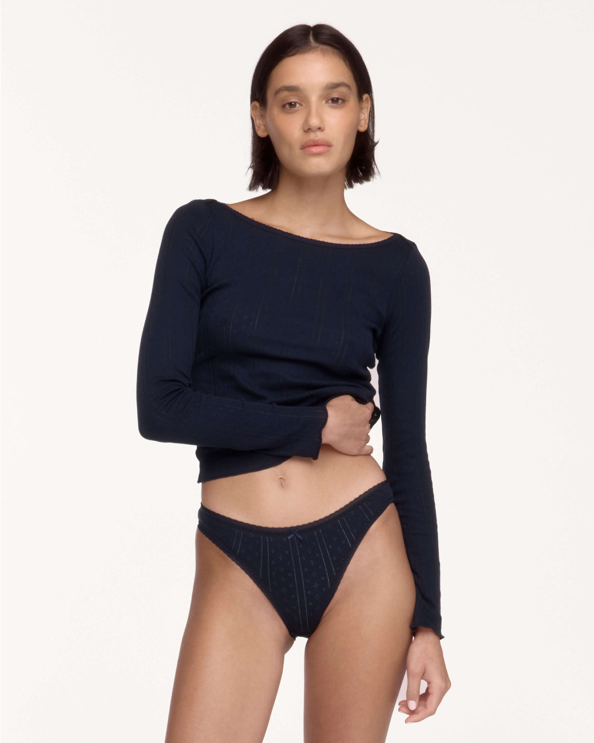 Cou Cou Intimates: The High Rise Brief - Navy