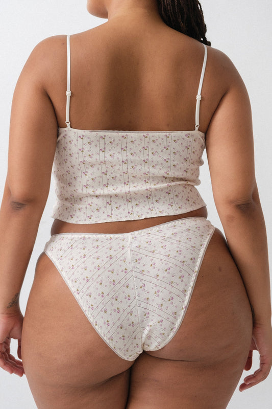 Cou Cou Intimates: The High Rise Brief - English Rose