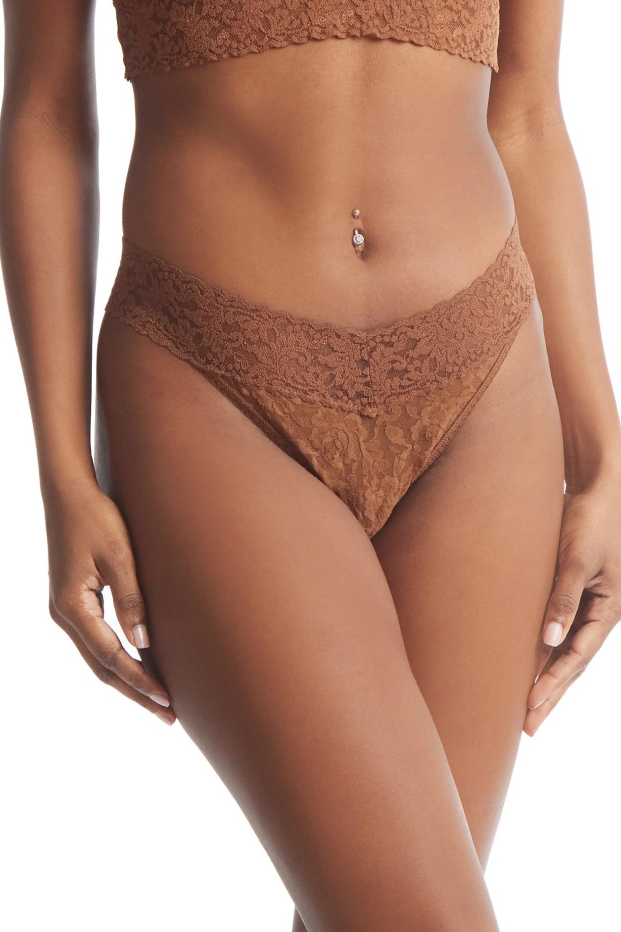 Hanky Panky: Original Rise Lace Thong - Basics