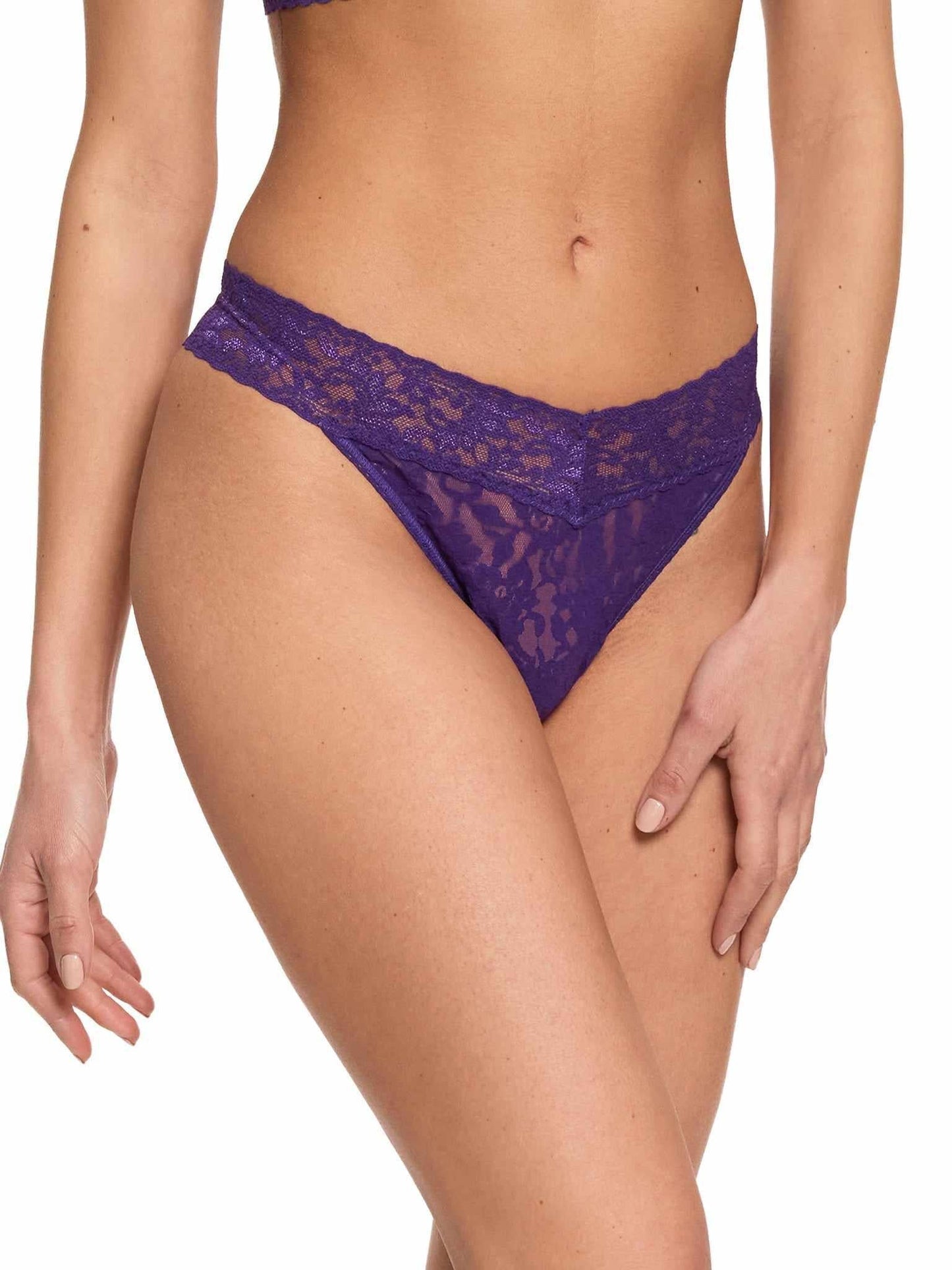 Hanky Panky: Original Rise Lace Thong - Fashion Colors