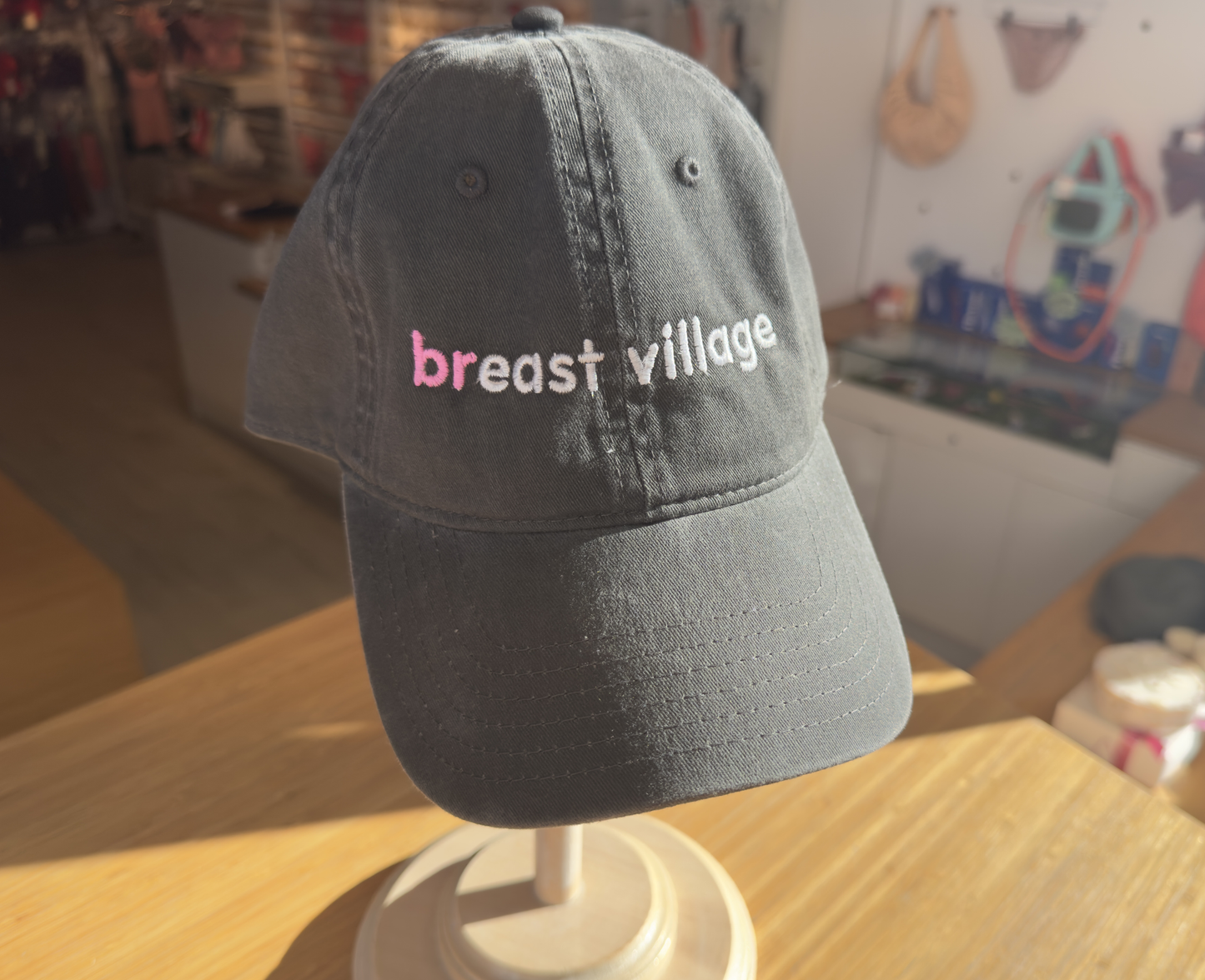 Azaleas: Breast 🎀 Village Hat - Grey