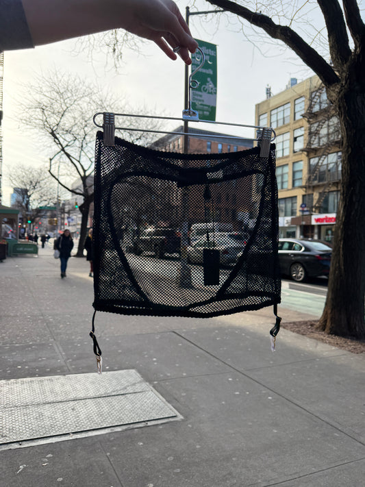 KissKill: Tatiana Fishnet Spanking Skirt - Black