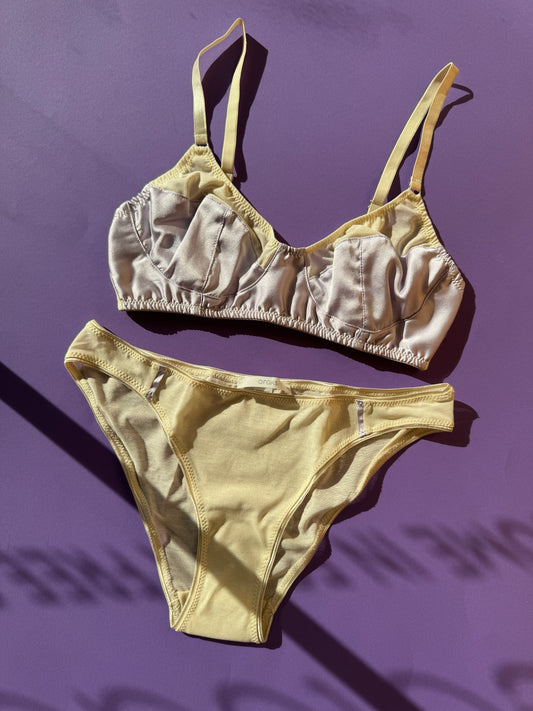 Araks: Willow Silk Wireless Bralette - Tulle
