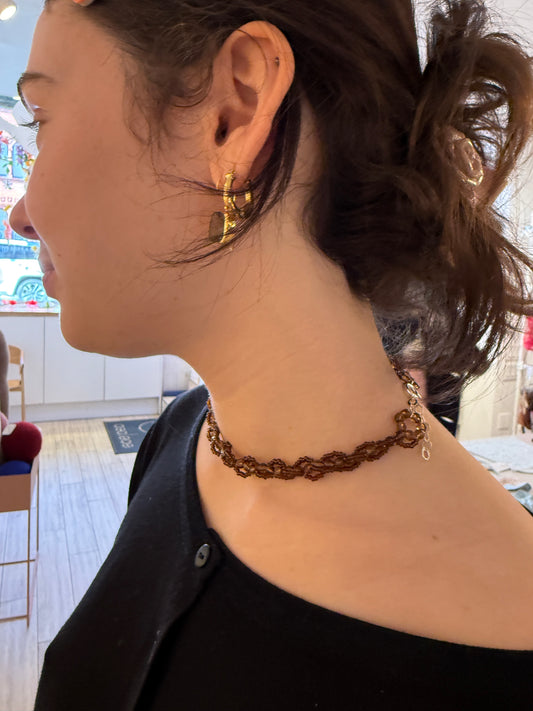 Jacob: Ouna Necklace - Brown